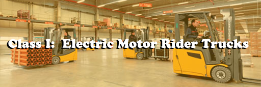 Electric Motor Rider Trucks Class 1 Banner