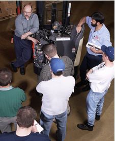Students learn the latest in forklift operations & safety at Fallswa