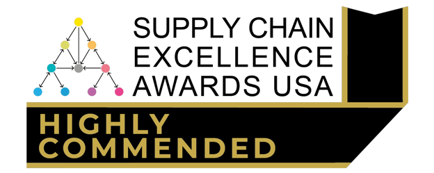 Supply Chain Excellence Awards USA's 'Highly Commended' badge, awarded to Fallsway