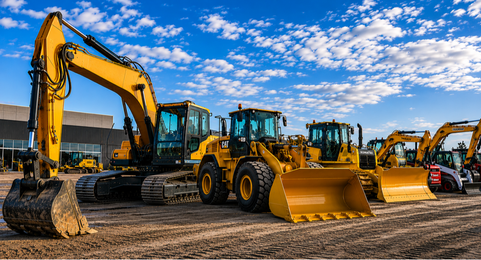 Equipment yard at Fallsway in Texas Equipment yard at Fallsway in Texas