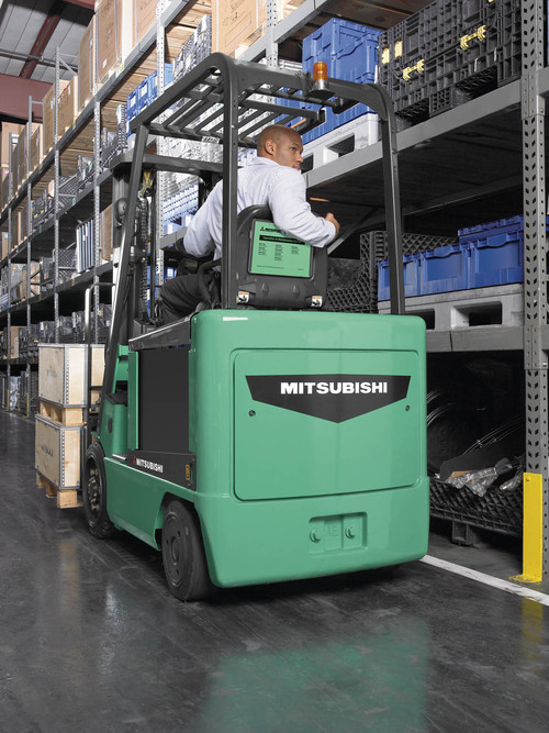 Mitsubishi 3,000-3,500 lb Capacity Electric Cushion Tire Forklift