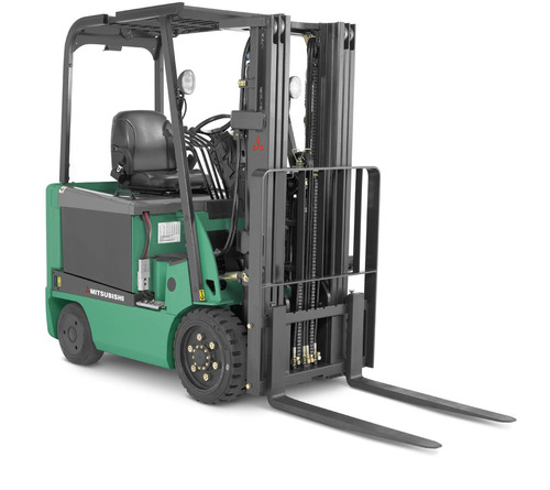 Mitsubishi 3,000-3,500 lb Capacity Electric Cushion Tire Forklift