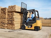 feature picture of CAT Mid-Size Electric Pneumatic Forklift
