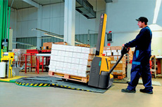 feature picture of Jungheinrich Light-Duty Straddle Walkie Stacker