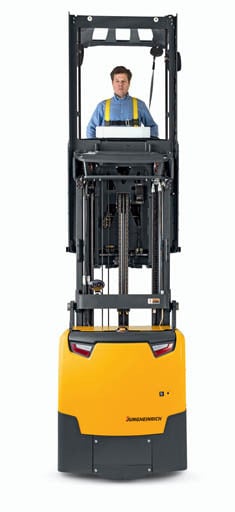 Junheinrich EKS 314 High-Level Order Picker Lifted