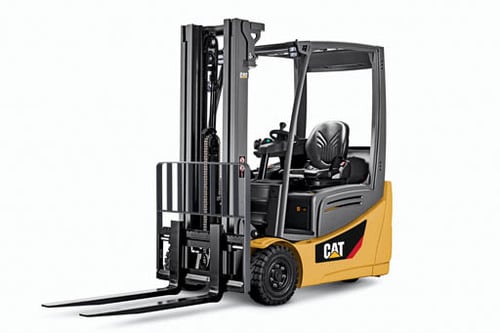 CAT Forklift - 2,500-4,000 Capacity lb 3-Wheel Pneumatic Tire 