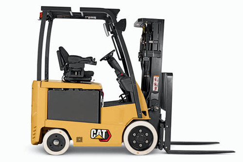 6,500 lb capacity electric forklift rental with cushion tires from Fallsway