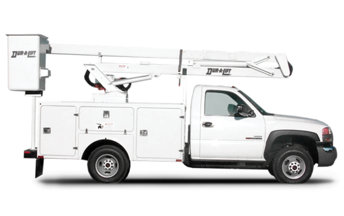 Dur-A-Lift Articulating Non-Over-center Aerial Lift DFSL2 Series Side View
