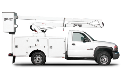 Dur-A-Lift Articulating Non-Over-center Aerial Lift DFSL2 Series Side View