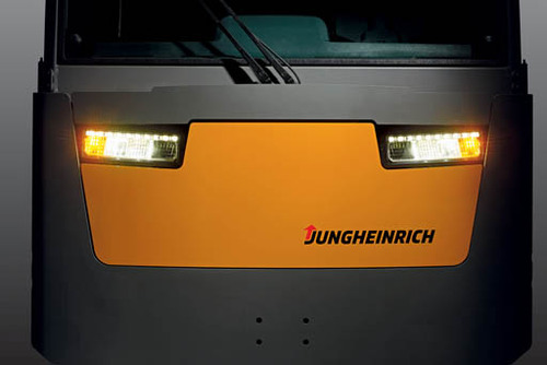 Jungheinrich EZS 720NA Sit-On Tow Tractor Facing Headlights
