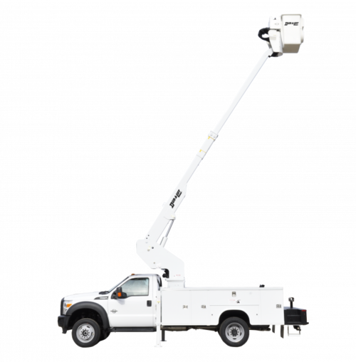 Dur-A-Lift Heavy-Duty Telescopic Bucket Truck Double Basket DHT Series Extended