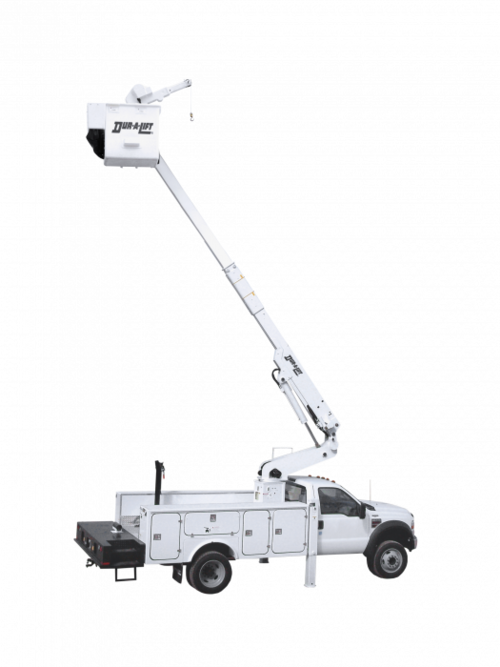 Dur-A-Lift Telescopic Material Handling Bucket Truck DPM2 Series Extended Bucket