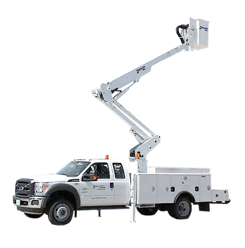 Dur-A-Lift Telescopic Articulating bucket truck 89'