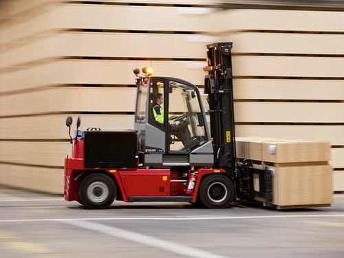  Kalmar ECF50-90 Forklift In Motion