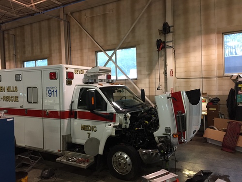 Paramedics Emergency Vehicle Serviced