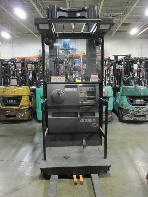 Right Side of Used 2014 Crown SP3510-30 Order Picker Forklift