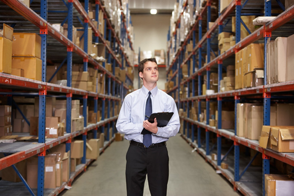 Man in Warehouse