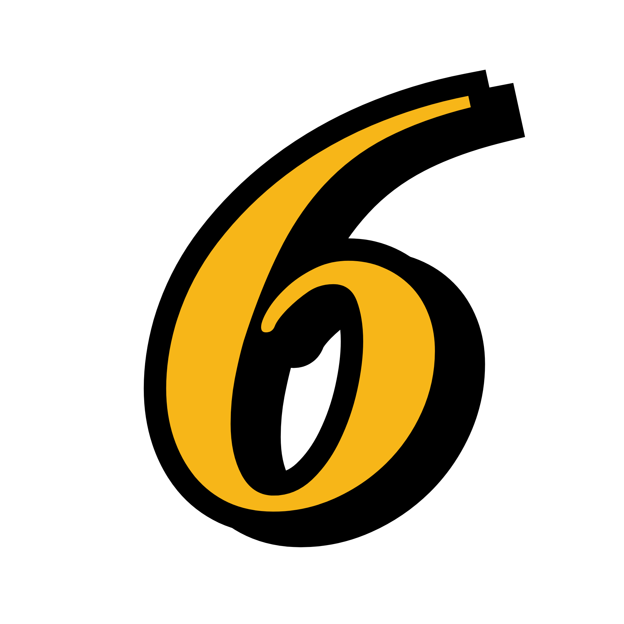 Number 6 (Fallsway Font)