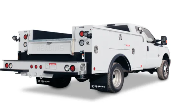 Reading Truck Mechanic Service Body Rear Curbside